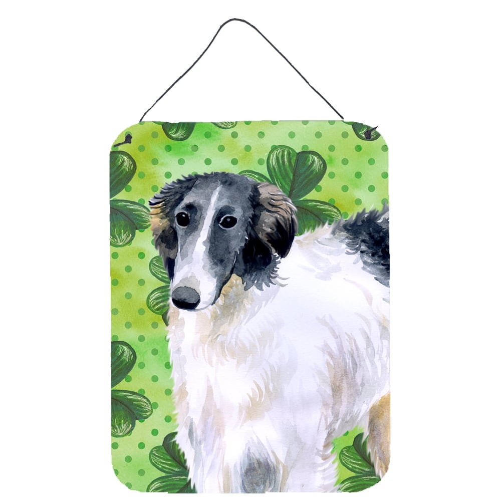 Borzoi St.Patricks Wall or Door Hanging Prints, 12 x 16 in.