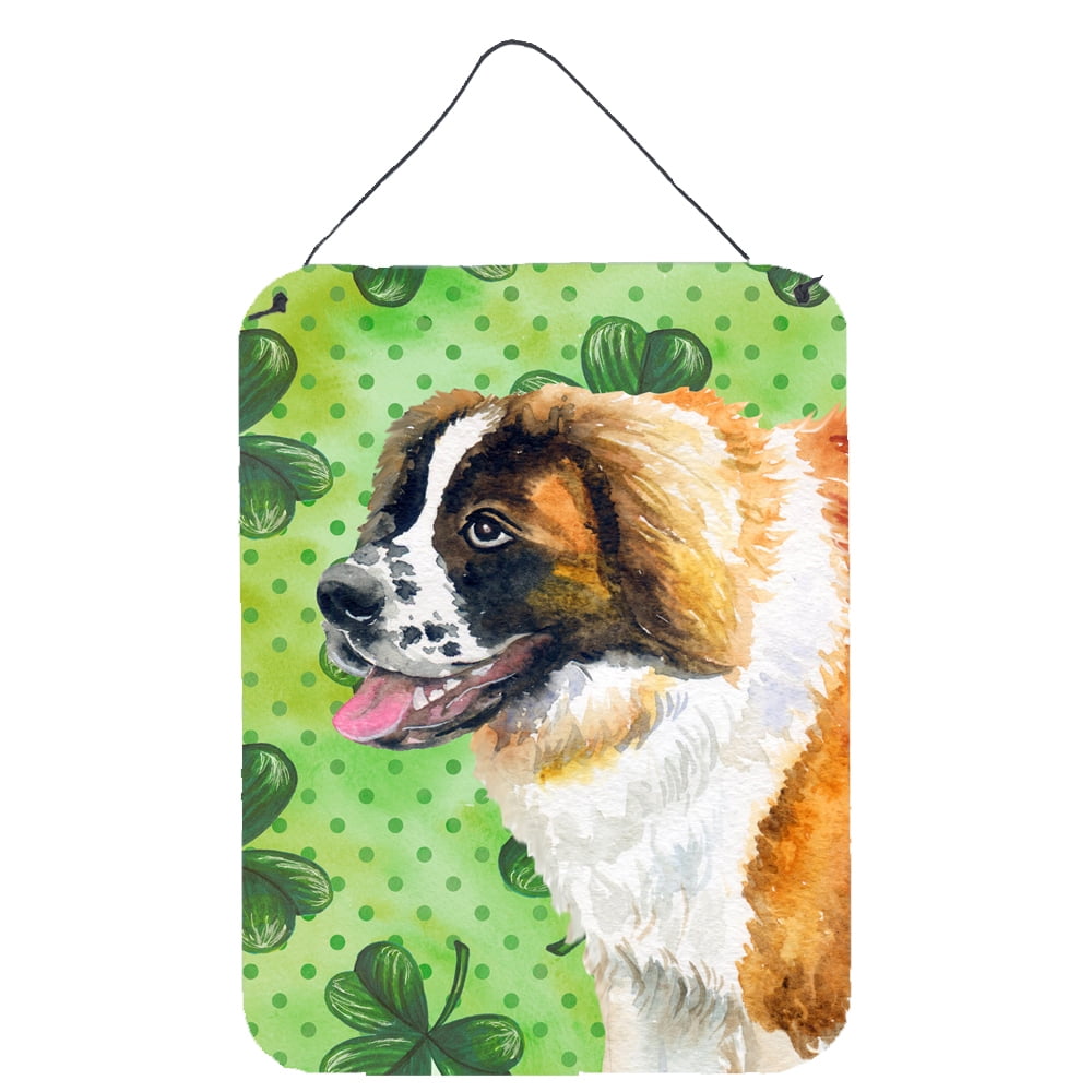 Picture of Carolines Treasures BB9853DS1216 Saint Bernard St.Patricks Wall or Door Hanging Prints, 12 x 16 in.