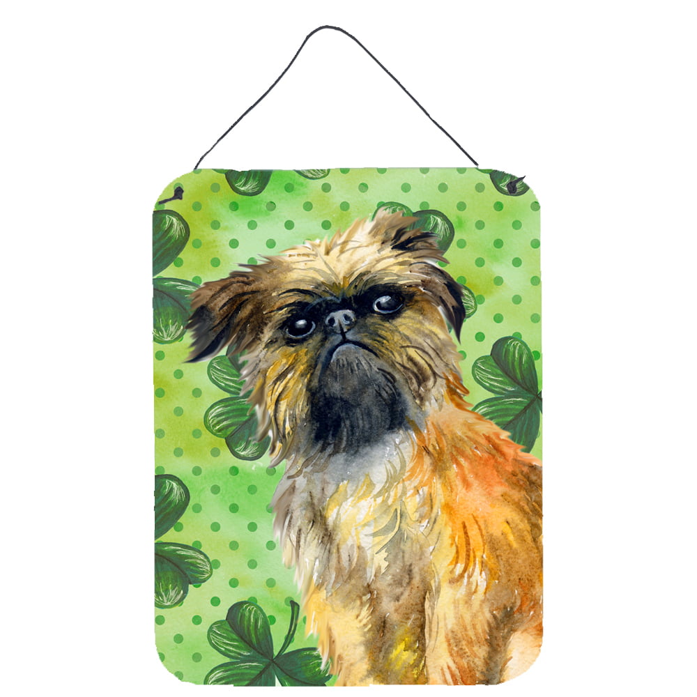 Brussels Griffon St.Patricks Wall or Door Hanging Prints, 12 x 16 in.