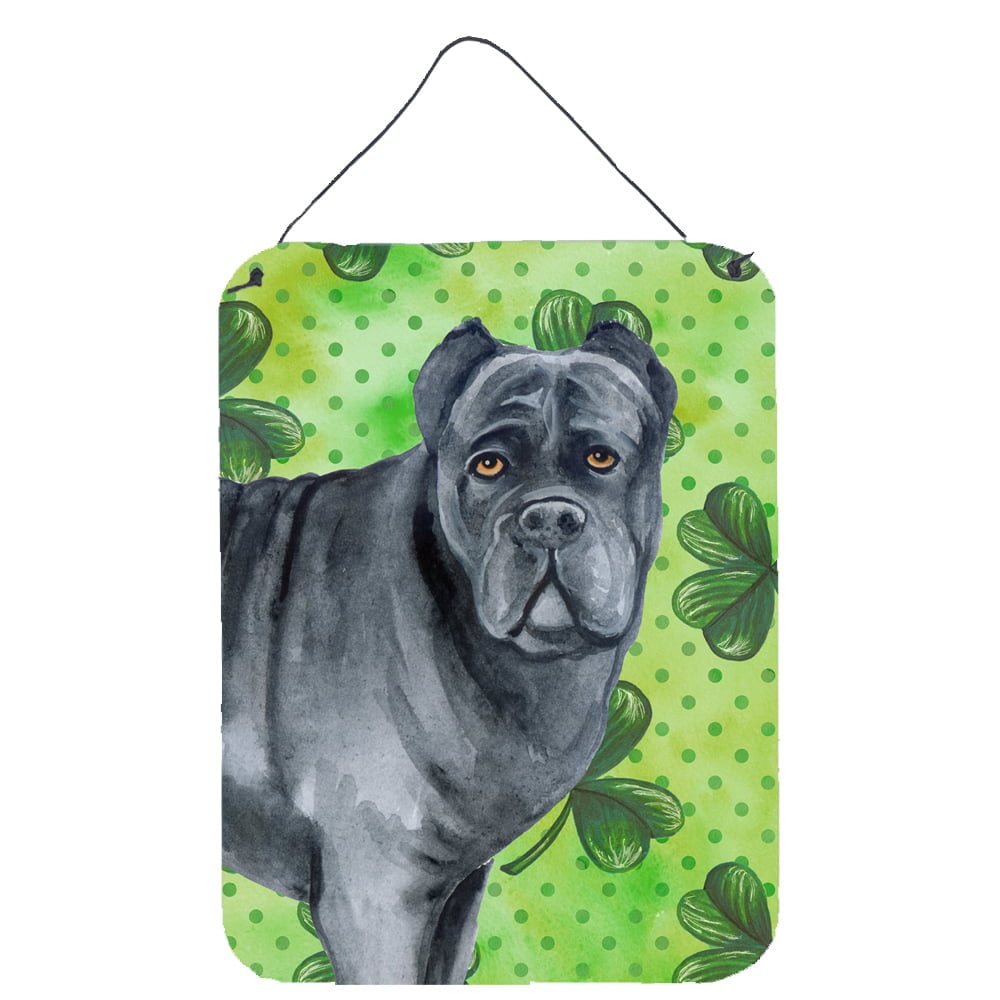 Cane Corso St.Patricks Wall or Door Hanging Prints, 12 x 16 in.