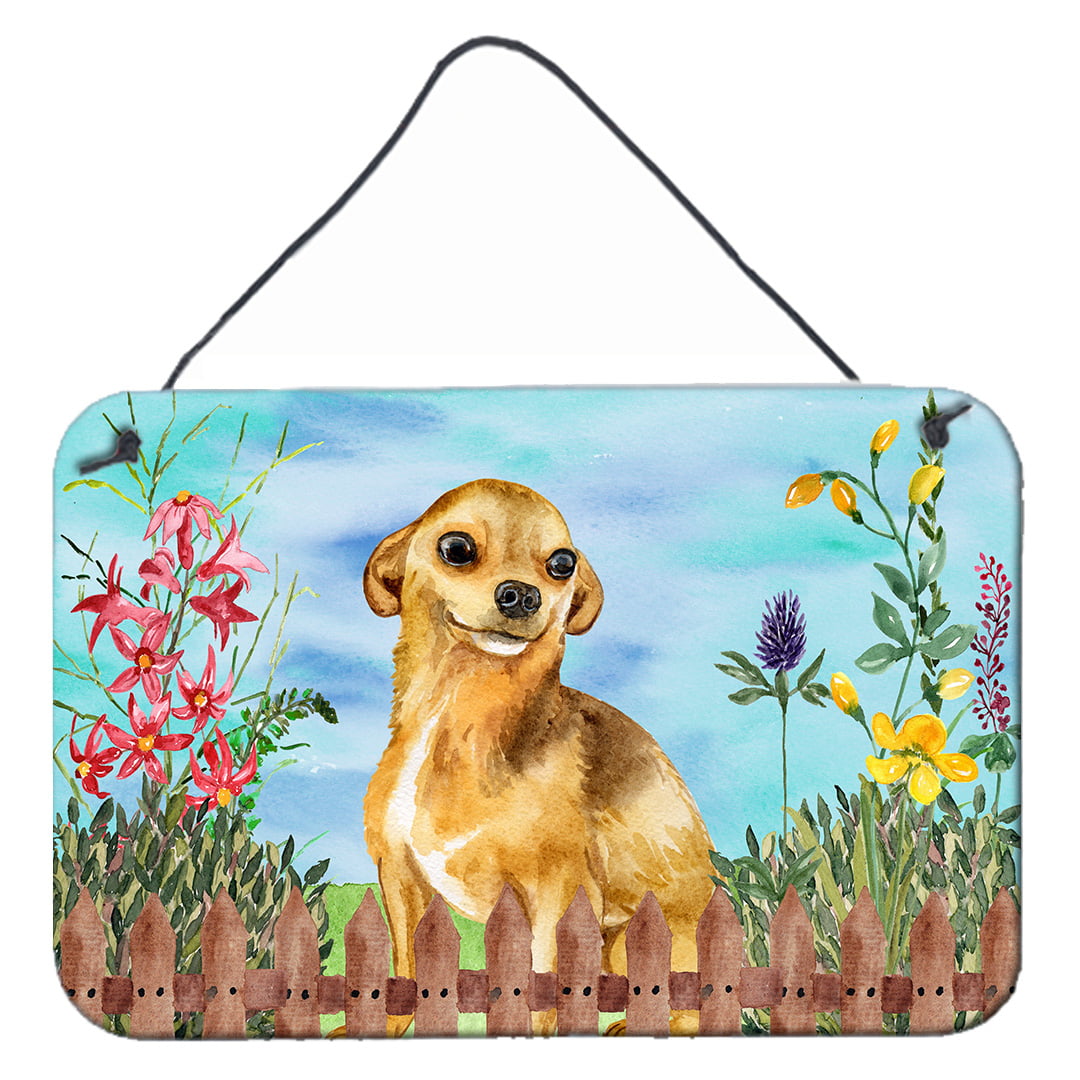 Chihuahua Spring Wall or Door Hanging Prints, 8 x 12 in.