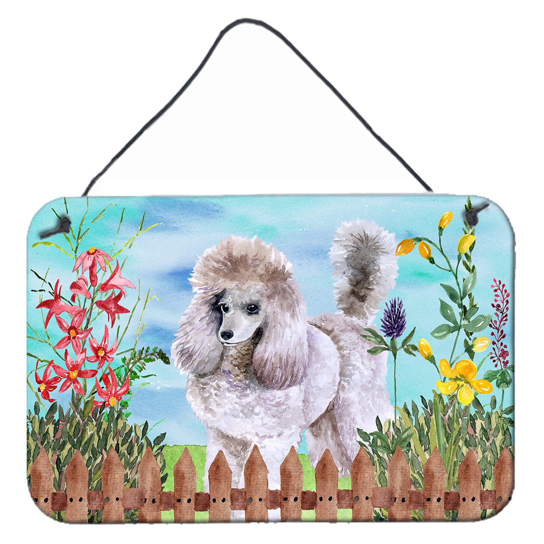 Poodle Spring Wall or Door Hanging Prints, 8 x 12 in.