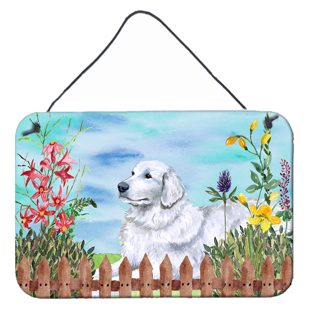 Maremma Sheepdog Spring Wall or Door Hanging Prints - 8 x 12 in.