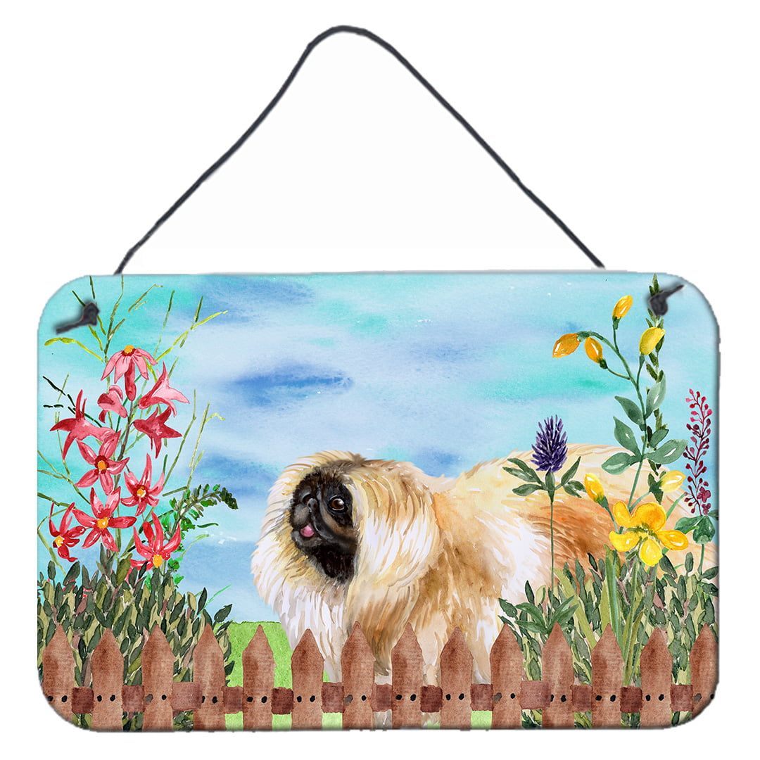 Pekingese Spring Wall or Door Hanging Prints, 8 x 12 in.
