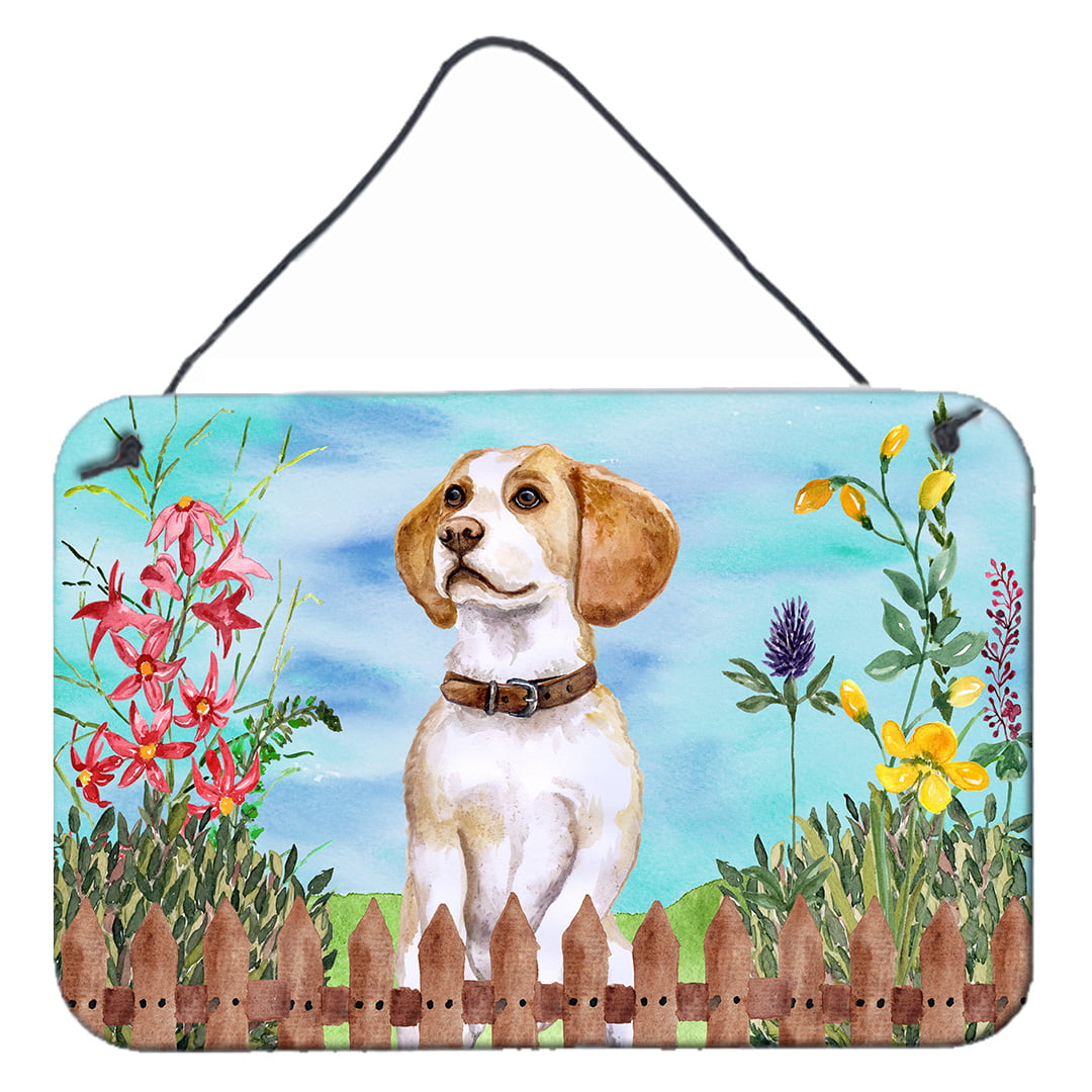 Beagle Spring Wall or Door Hanging Prints, 8 x 12 in.