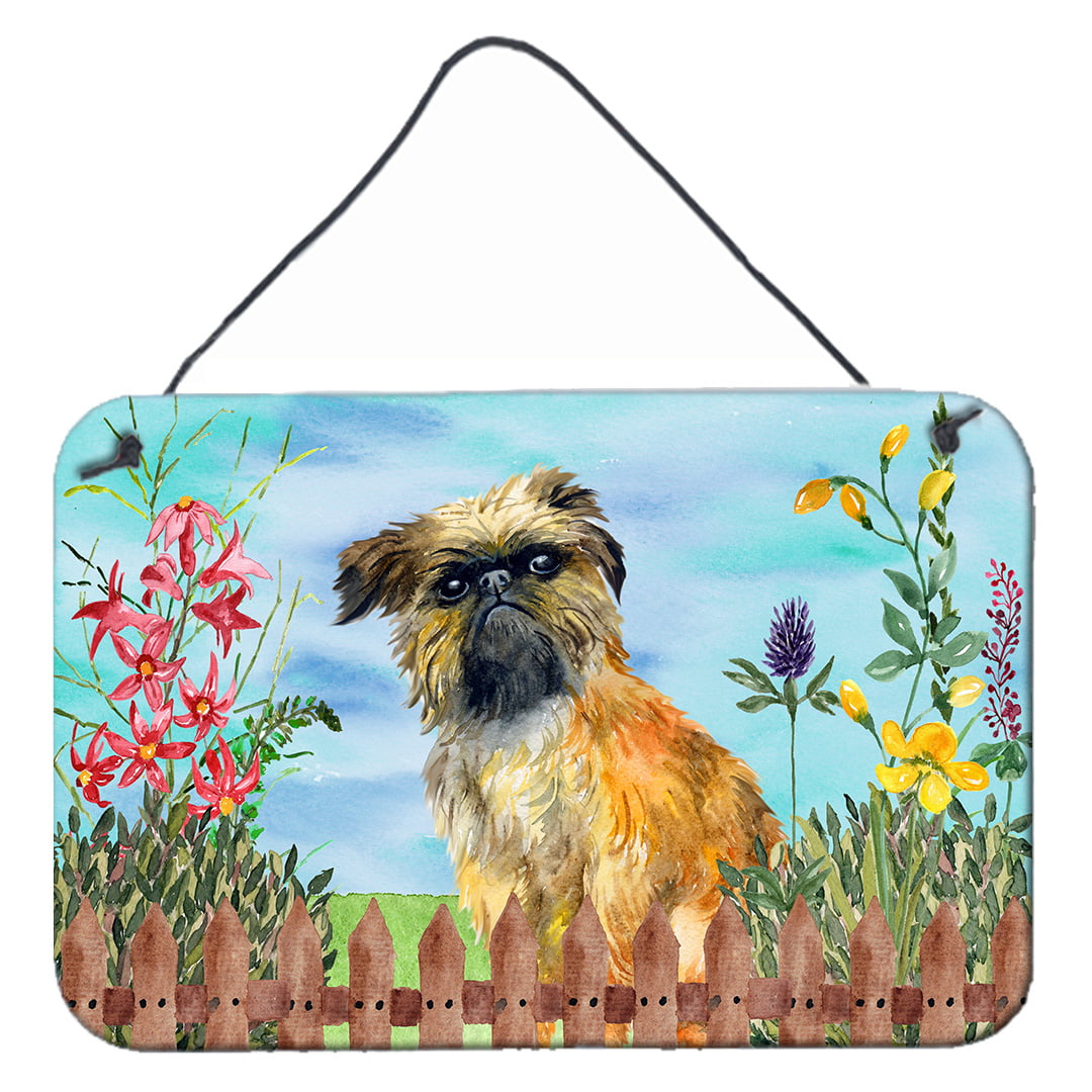 Brussels Griffon Spring Wall or Door Hanging Prints, 8 x 12 in.