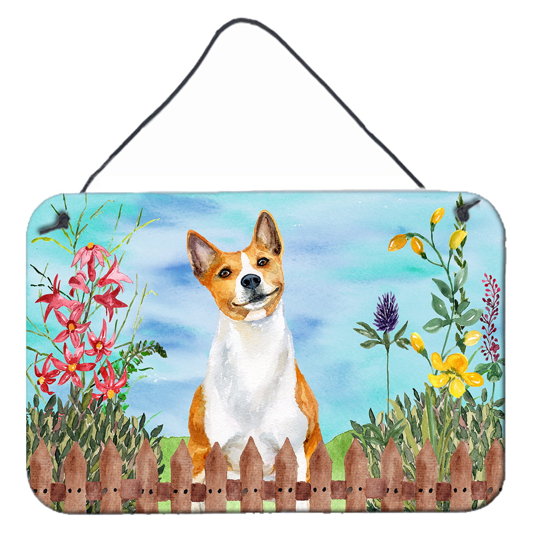 Basenji Spring Wall or Door Hanging Prints, 8 x 12 in.