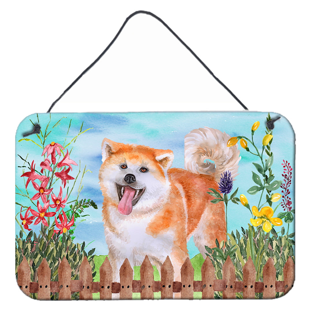 Akita Spring Wall or Door Hanging Prints, 8 x 12 in.