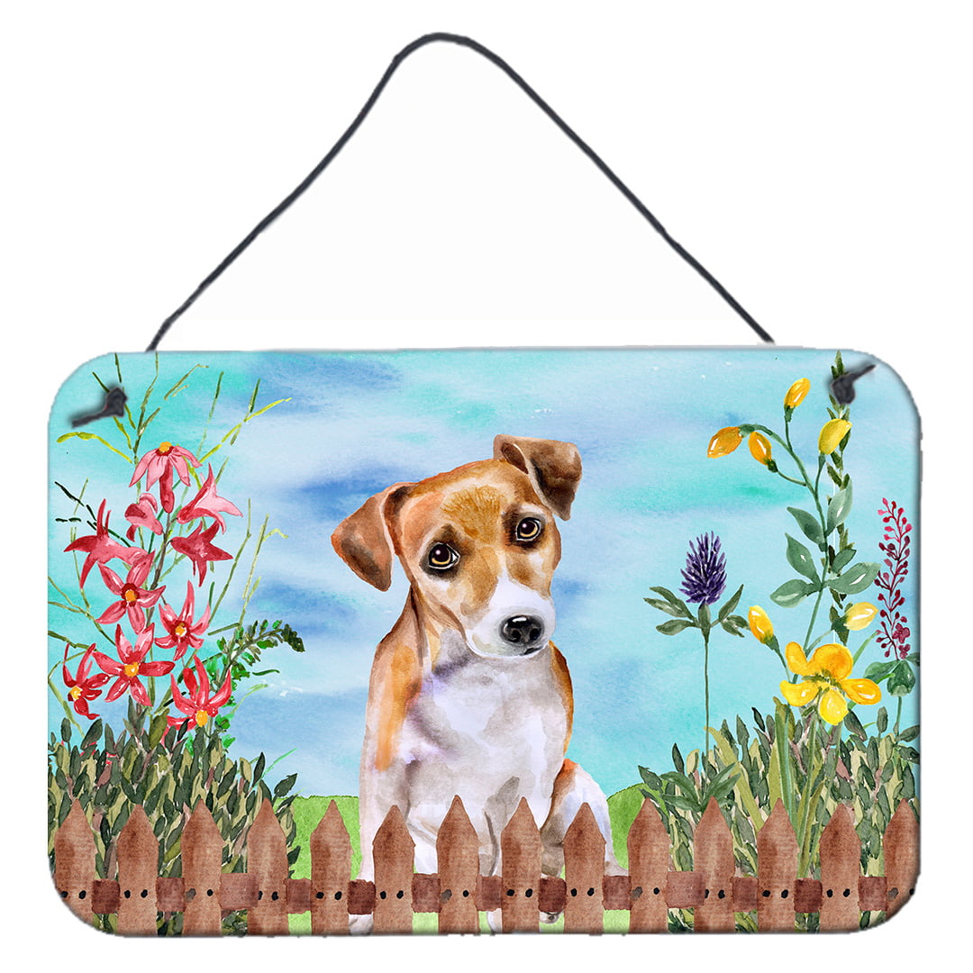 Jack Russell Terrier No.2 Spring Wall or Door Hanging Prints, 8 x 12 in.