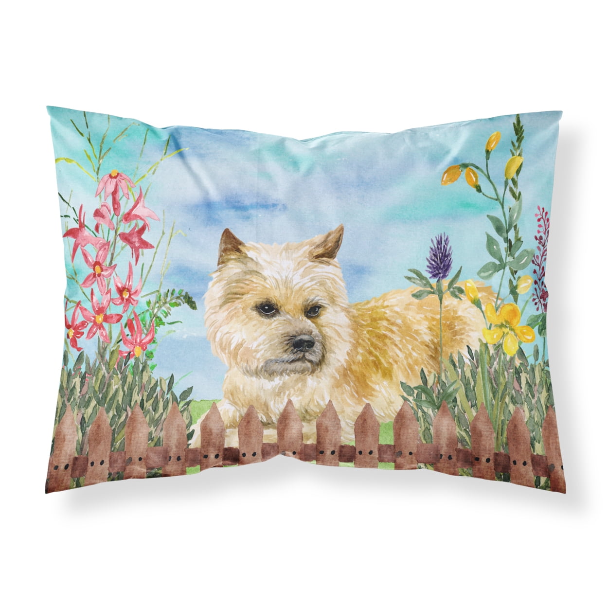 CK1252PILLOWCASE Cairn Terrier Spring Fabric Standard Pillowcase