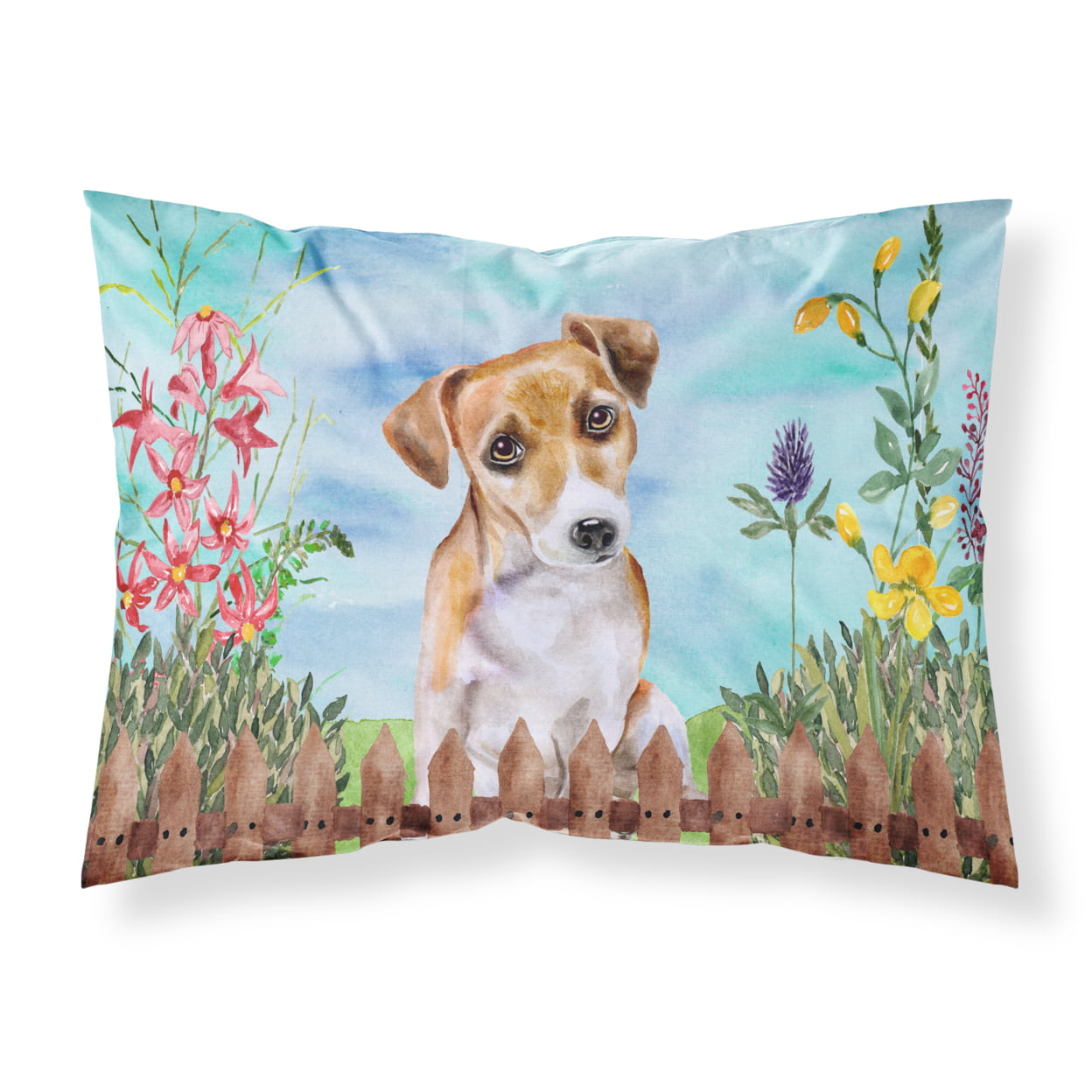 CK1275PILLOWCASE Jack Russell Terrier No.2 Spring Fabric Standard Pillowcase