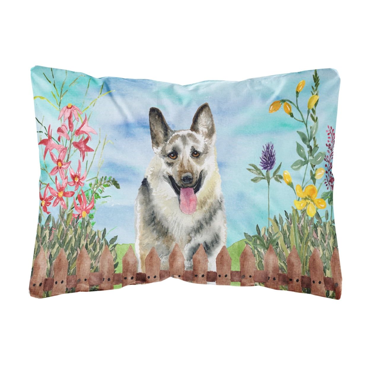 East-European Shepherd Spring Canvas Fabric Decorative Pillow