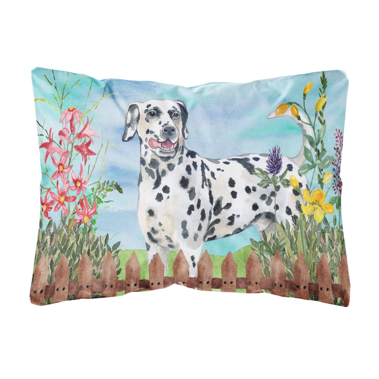 Dalmatian Spring Canvas Fabric Decorative Pillow