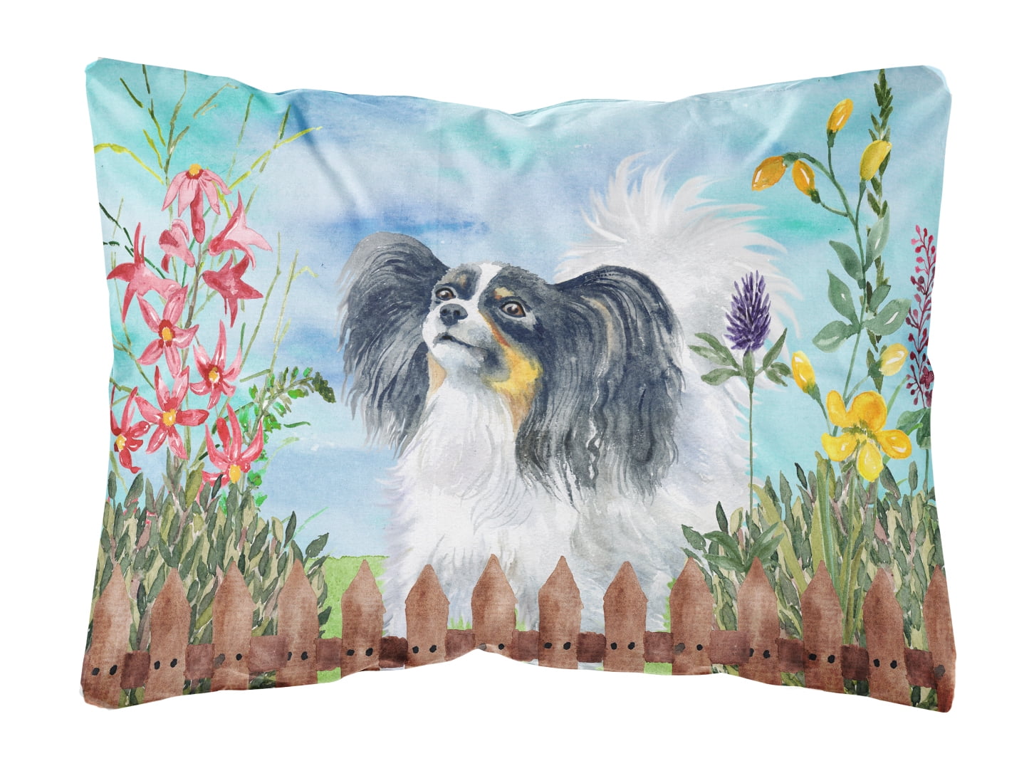 Papillon Spring Canvas Fabric Decorative Pillow