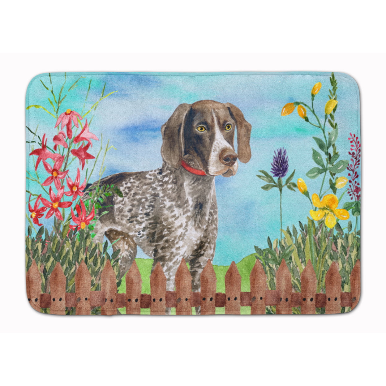 CK1203RUG German Shorthaired Pointer Spring Machine Washable Memory Foam Mat