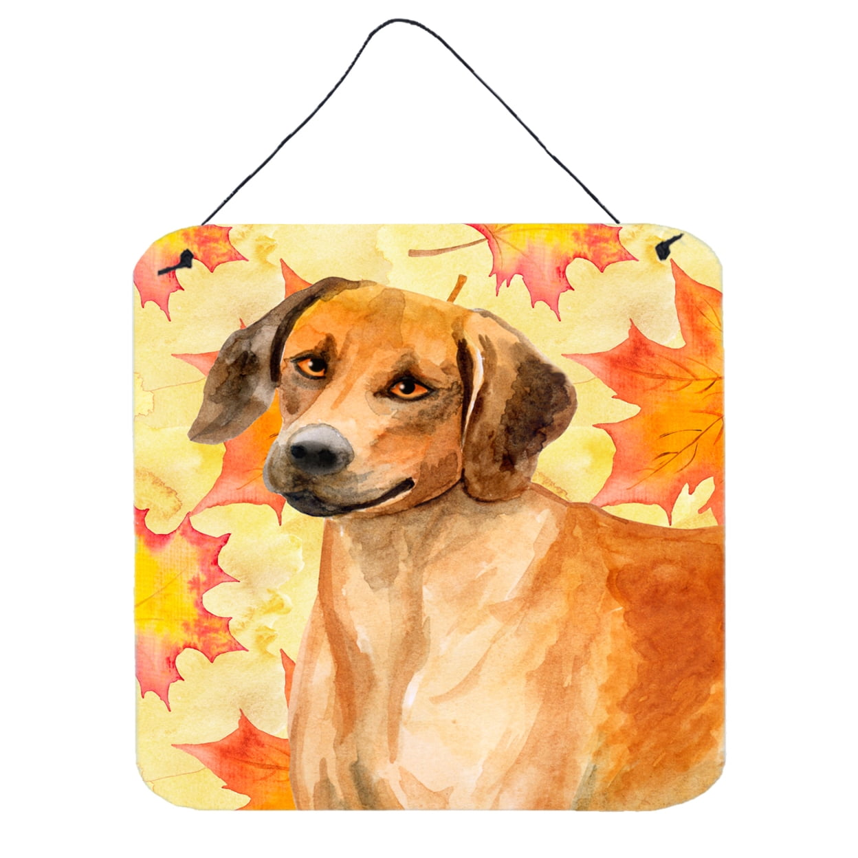 Rhodesian Ridgeback Fall Wall or Door Hanging Prints, 6 x 6 in.