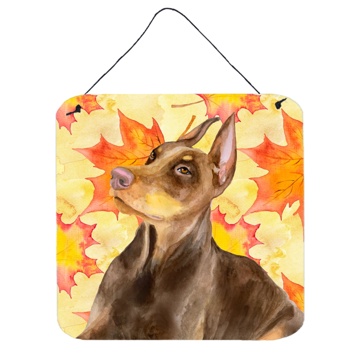 Doberman Pinscher Fall Wall or Door Hanging Prints