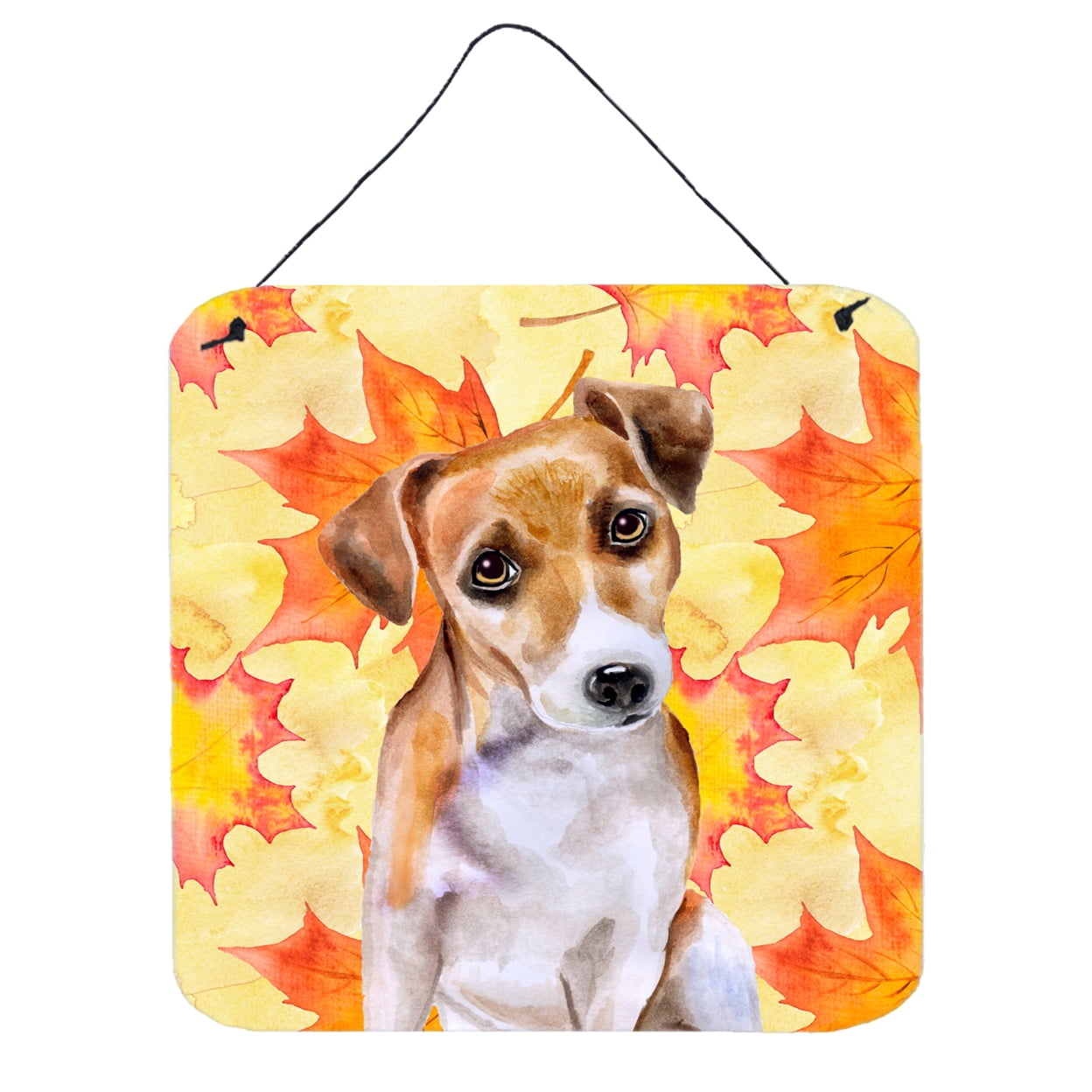 Jack Russell Terrier No.2 Fall Wall or Door Hanging Prints, 6 x 6 in.