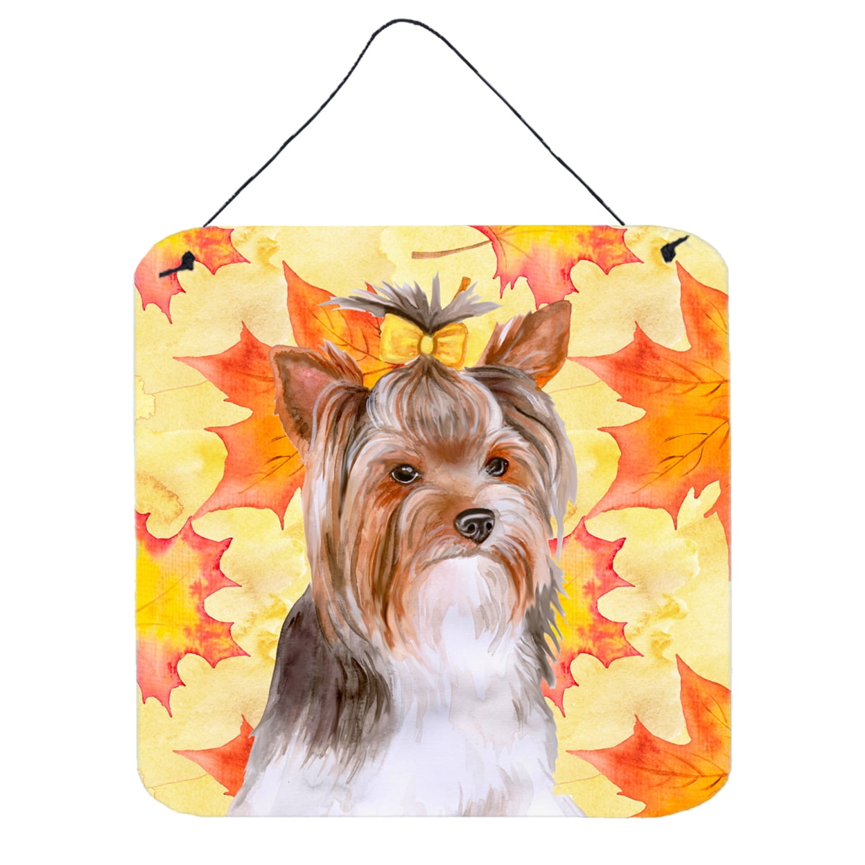 Yorkshire Terrier No.2 Fall Wall or Door Hanging Prints, 6 x 6 in.