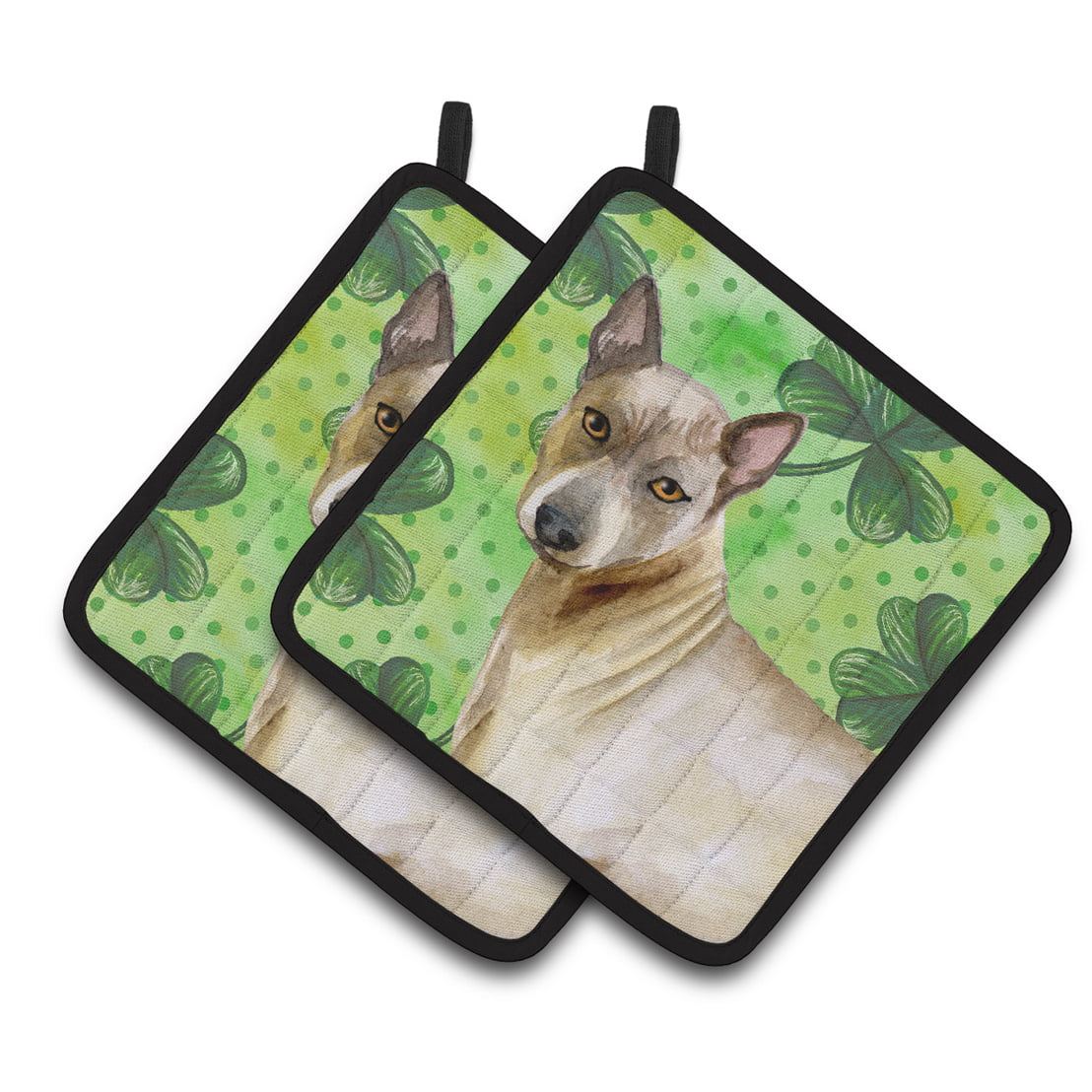 Thai Ridgeback St.Patricks Pair of Pot Holders