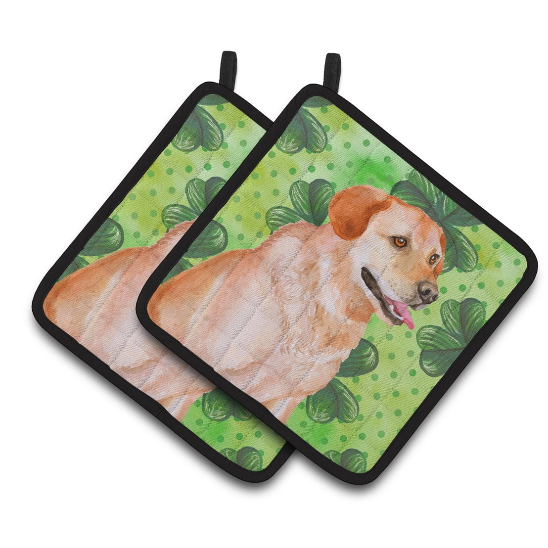 Labrador Retriever St.Patricks Pair of Pot Holders