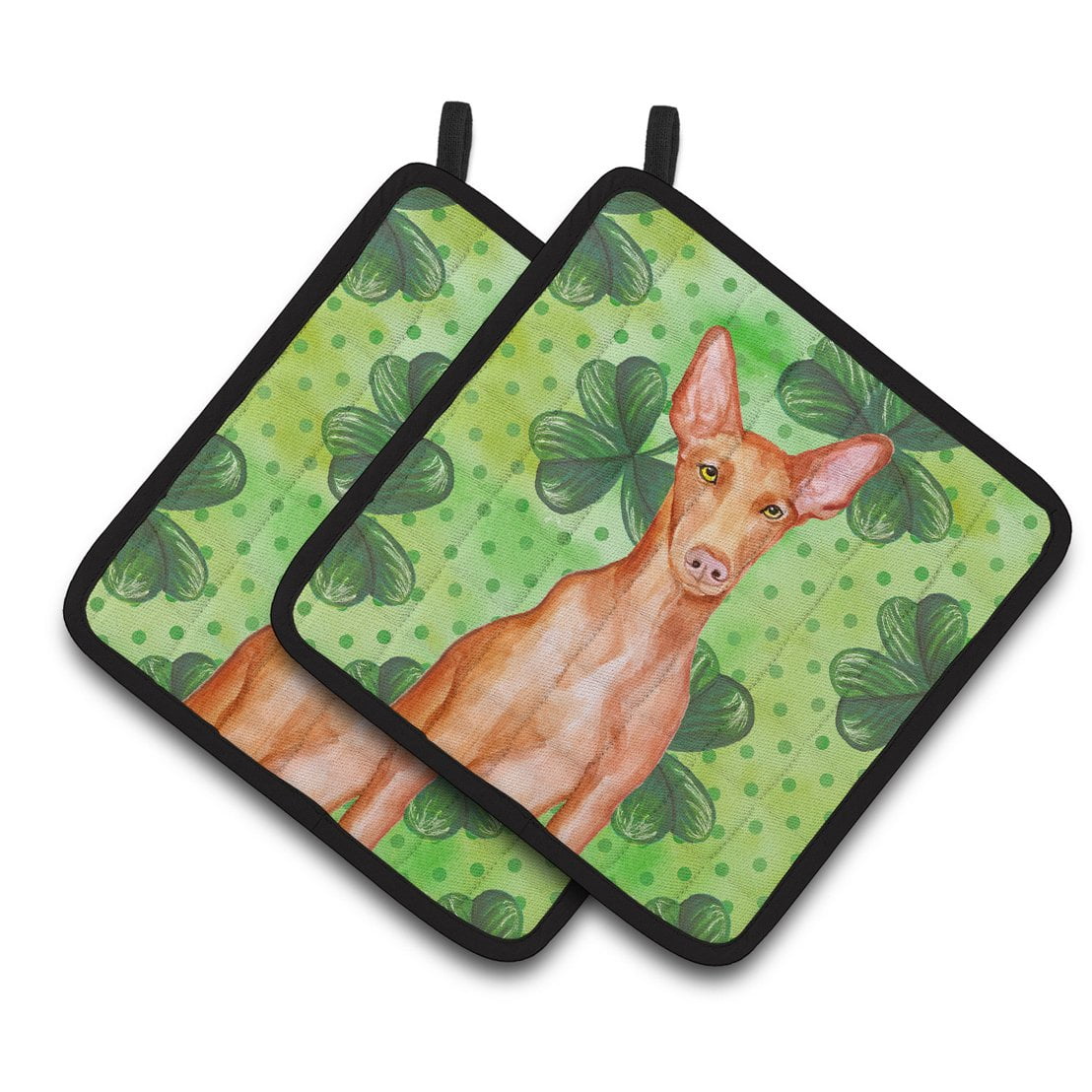 Pharaoh Hound St.Patricks Pair of Pot Holders
