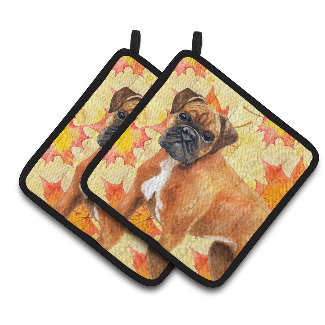 BB9901PTHD German Boxer Fall Pair of Pot Holders