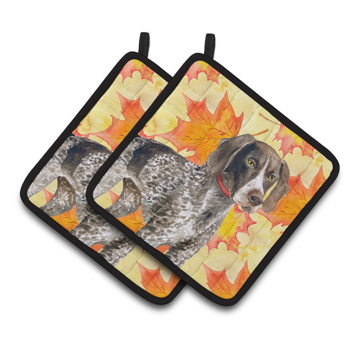 German Shorthaired Pointer Fall Pair of Pot Holders