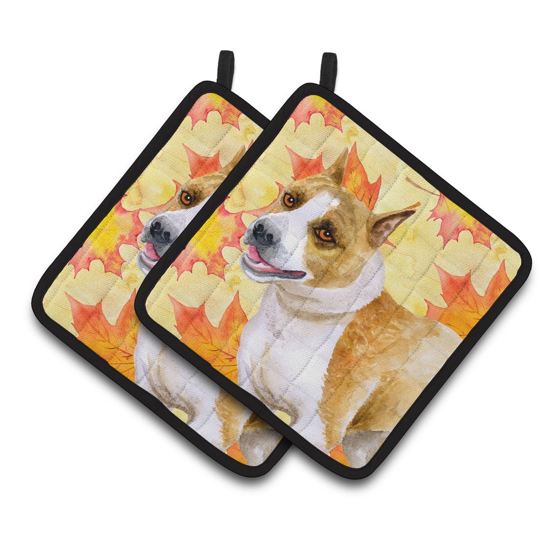 American Staffordshire Fall Pair of Pot Holders