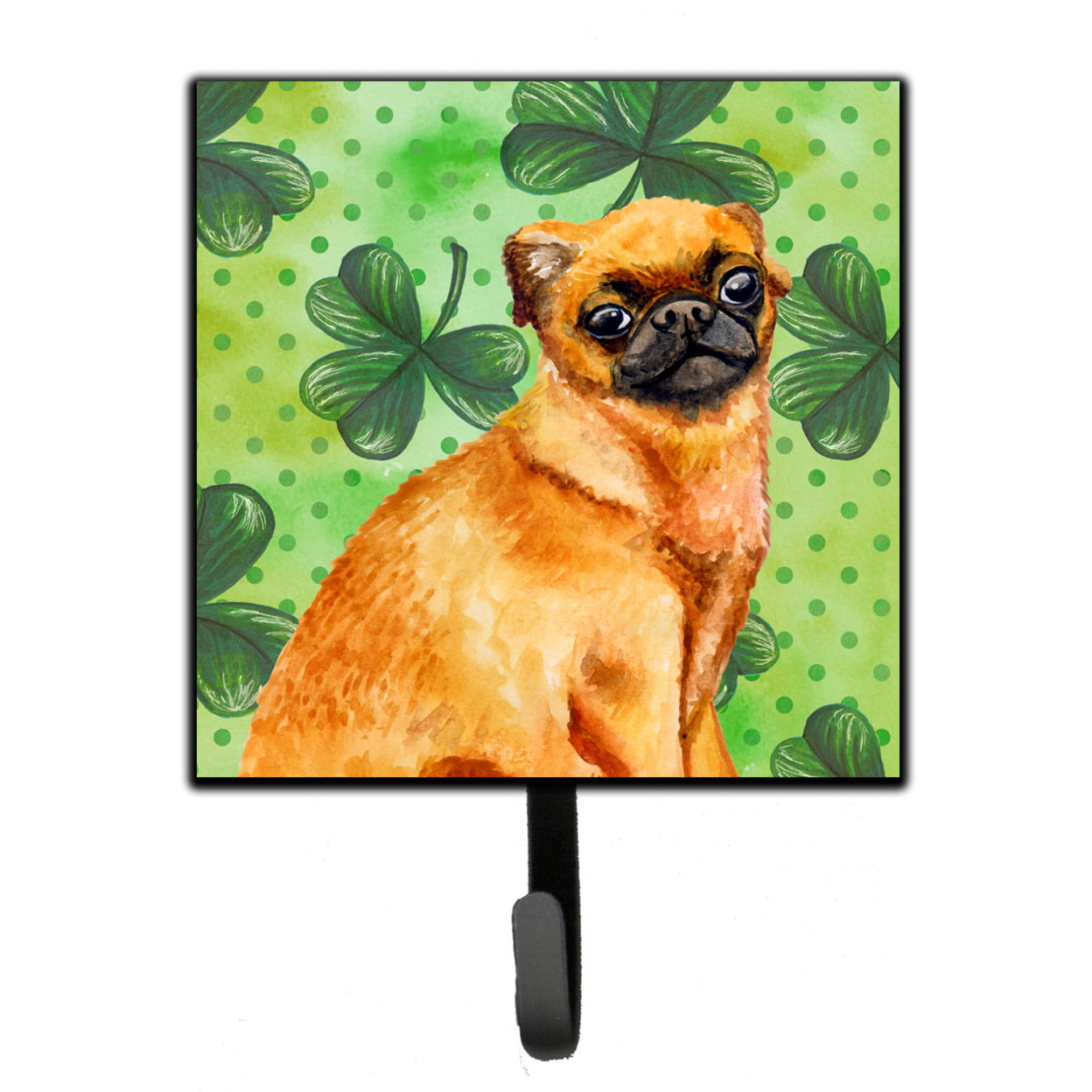 Small Brabant Griffon St.Patricks Leash or Key Holder