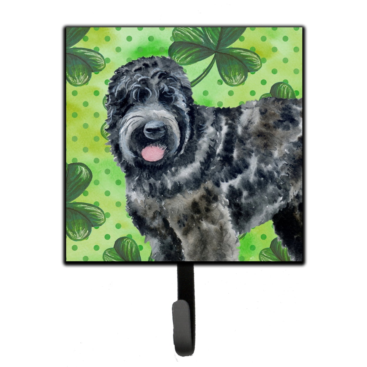 Black Russian Terrier St Patricks Leash or Key Holder