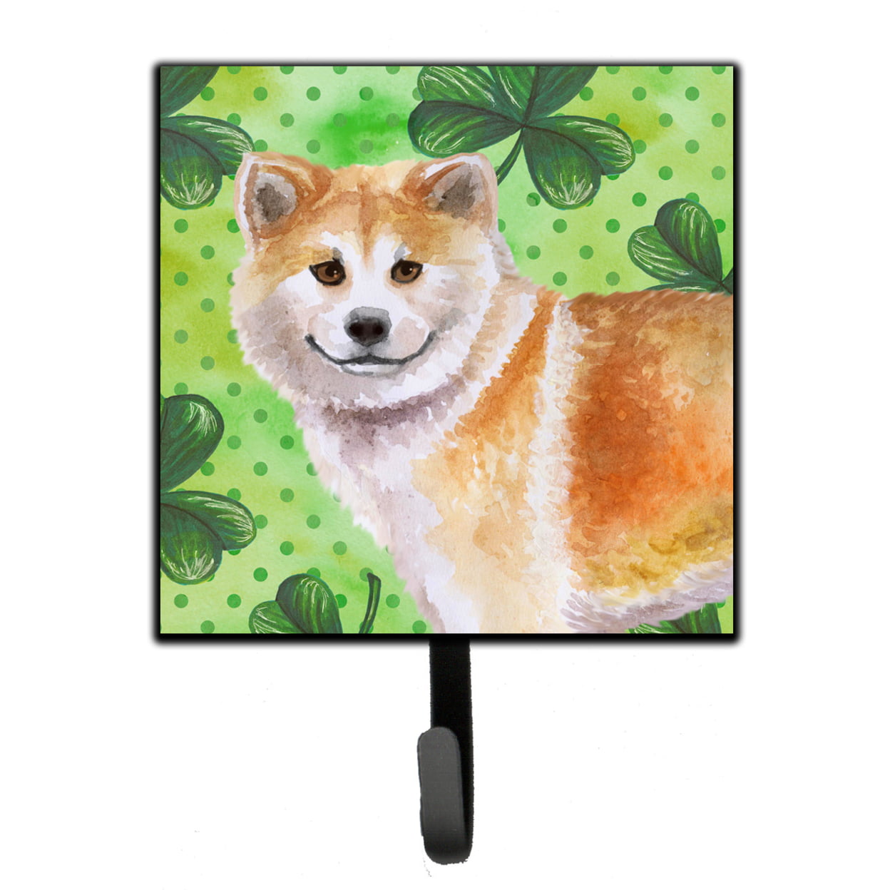 Shiba Inu St Patricks Leash or Key Holder