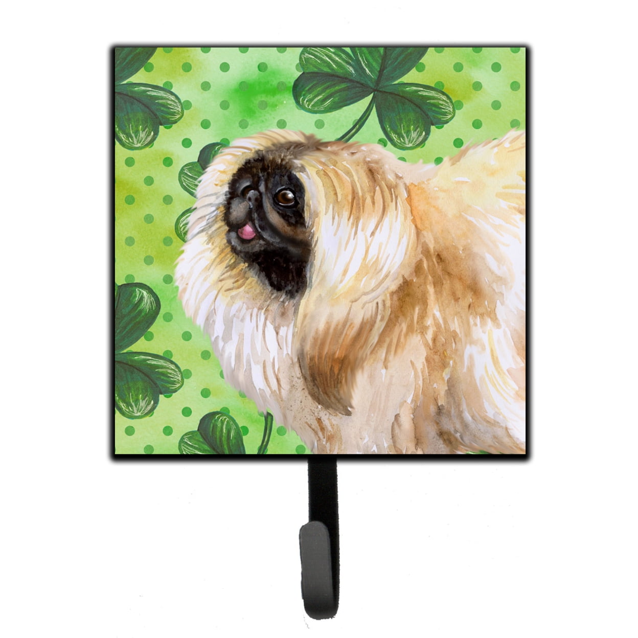 Pekingese St Patricks Leash or Key Holder