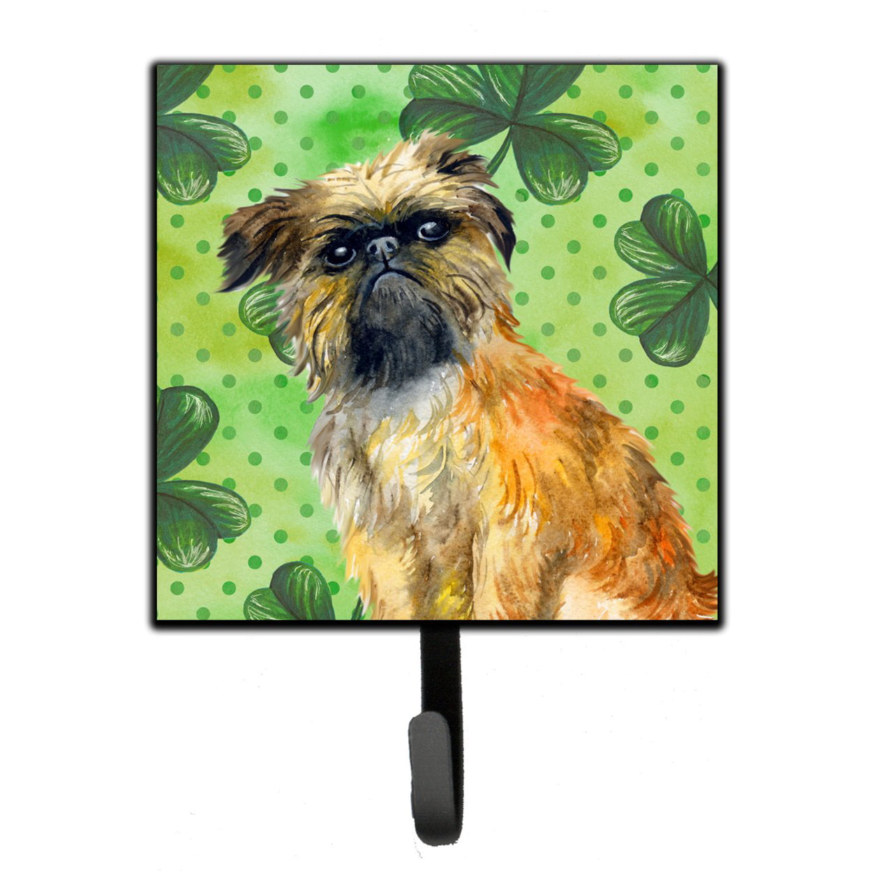 Brussels Griffon St Patricks Leash or Key Holder
