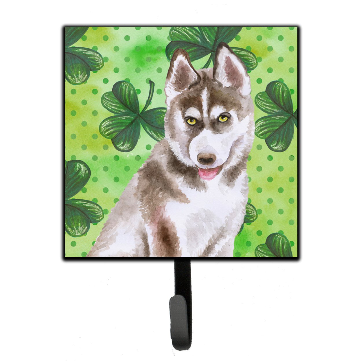 Siberian Husky Grey St Patricks Leash or Key Holder