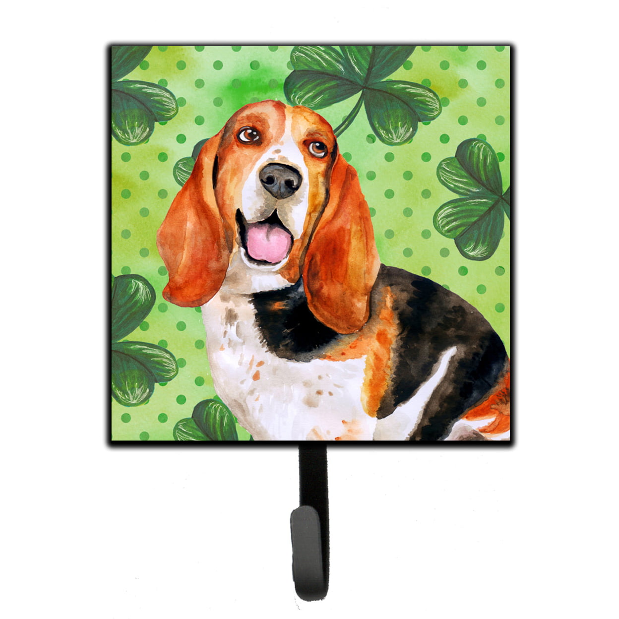 Basset Hound St Patricks Leash or Key Holder