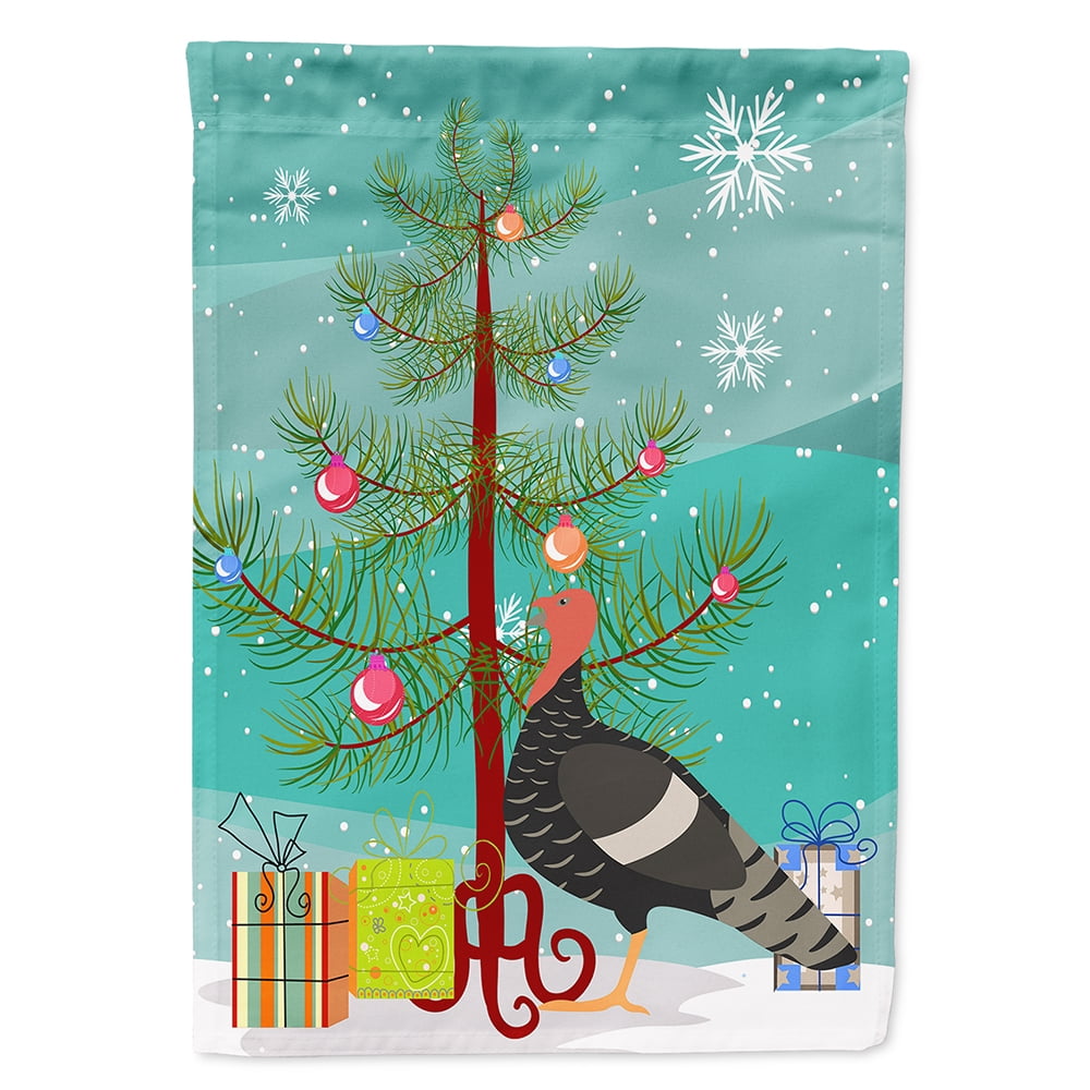 Marragansett Turkey Christmas Flag Canvas - House Size