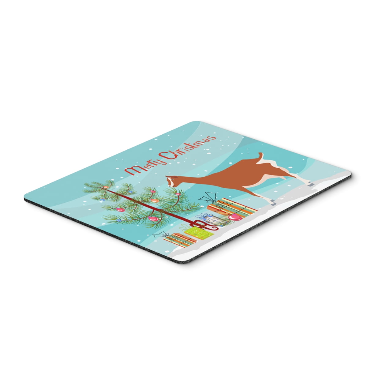 Toggenburger Goat Christmas Mouse Pad, Hot Pad or Trivet