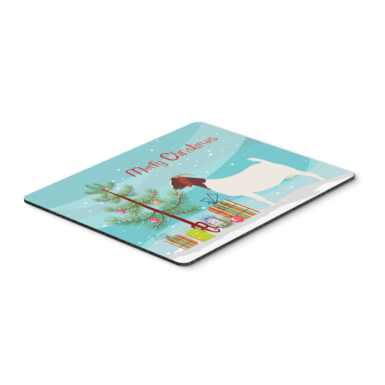 BB9253MP Boer Goat Christmas Mouse Pad, Hot Pad or Trivet
