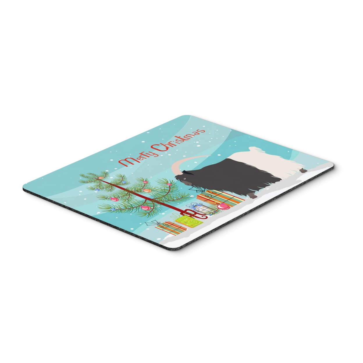 Welsh Black-Necked Goat Christmas Mouse Pad - Hot Pad or Trivet