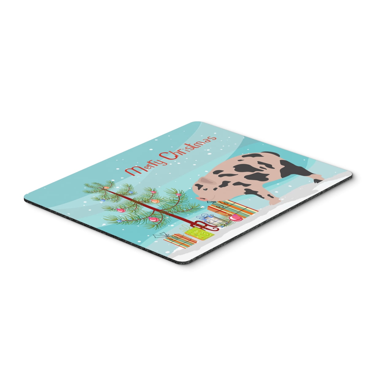 Mini Miniature Pig Christmas Mouse Pad - Hot Pad or Trivet