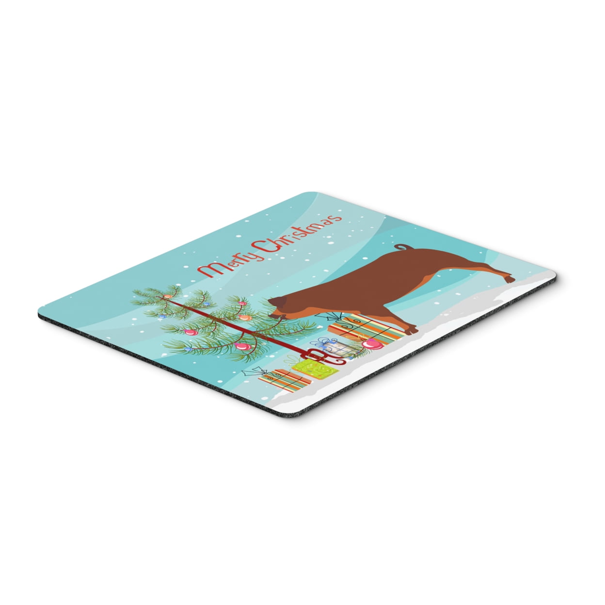Duroc Pig Christmas Mouse Pad, Hot Pad or Trivet