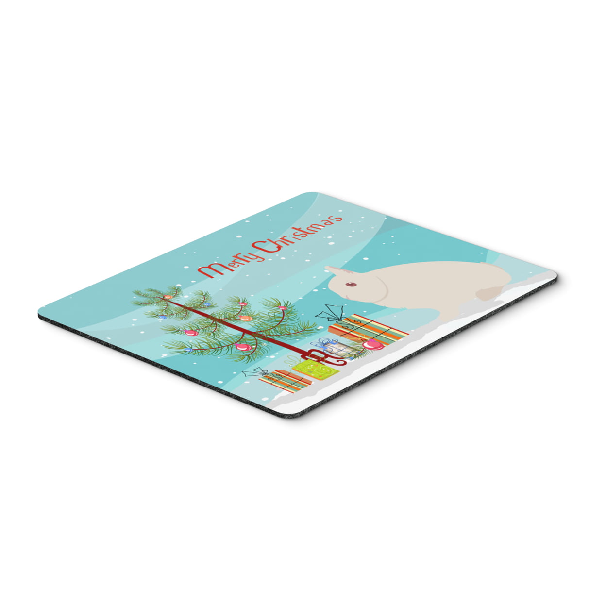 BB9331MP Hermelin Rabbit Christmas Mouse Pad, Hot Pad or Trivet