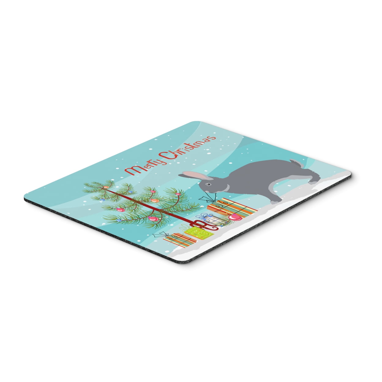 BB9333MP Giant Chinchilla Rabbit Christmas Mouse Pad, Hot Pad or Trivet