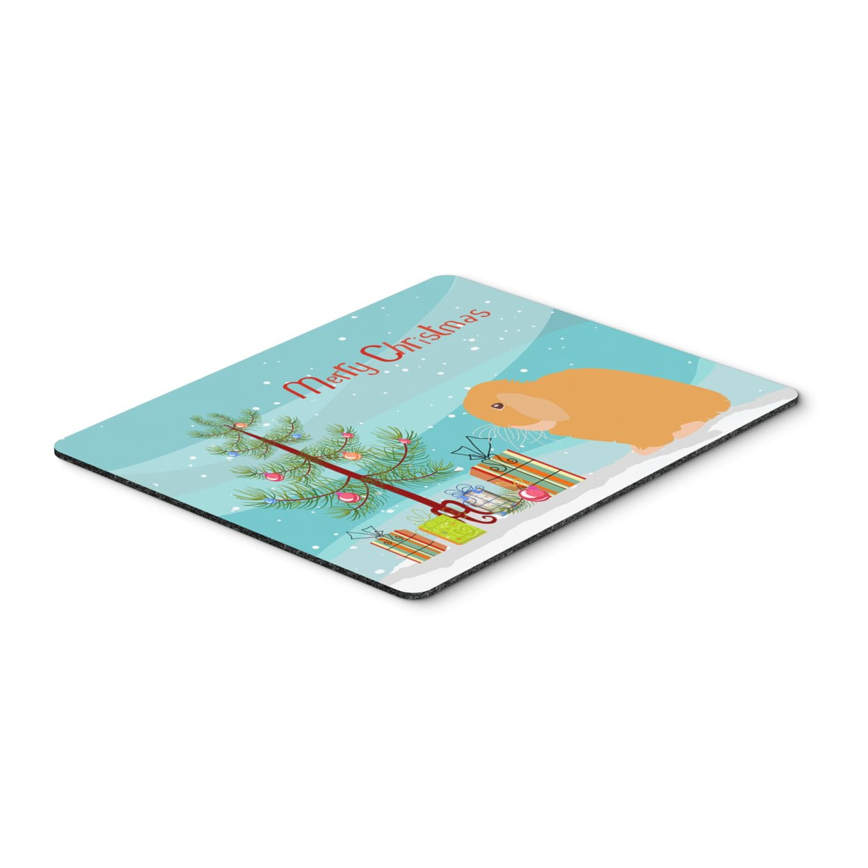 BB9335MP Holland Lop Rabbit Christmas Mouse Pad, Hot Pad or Trivet