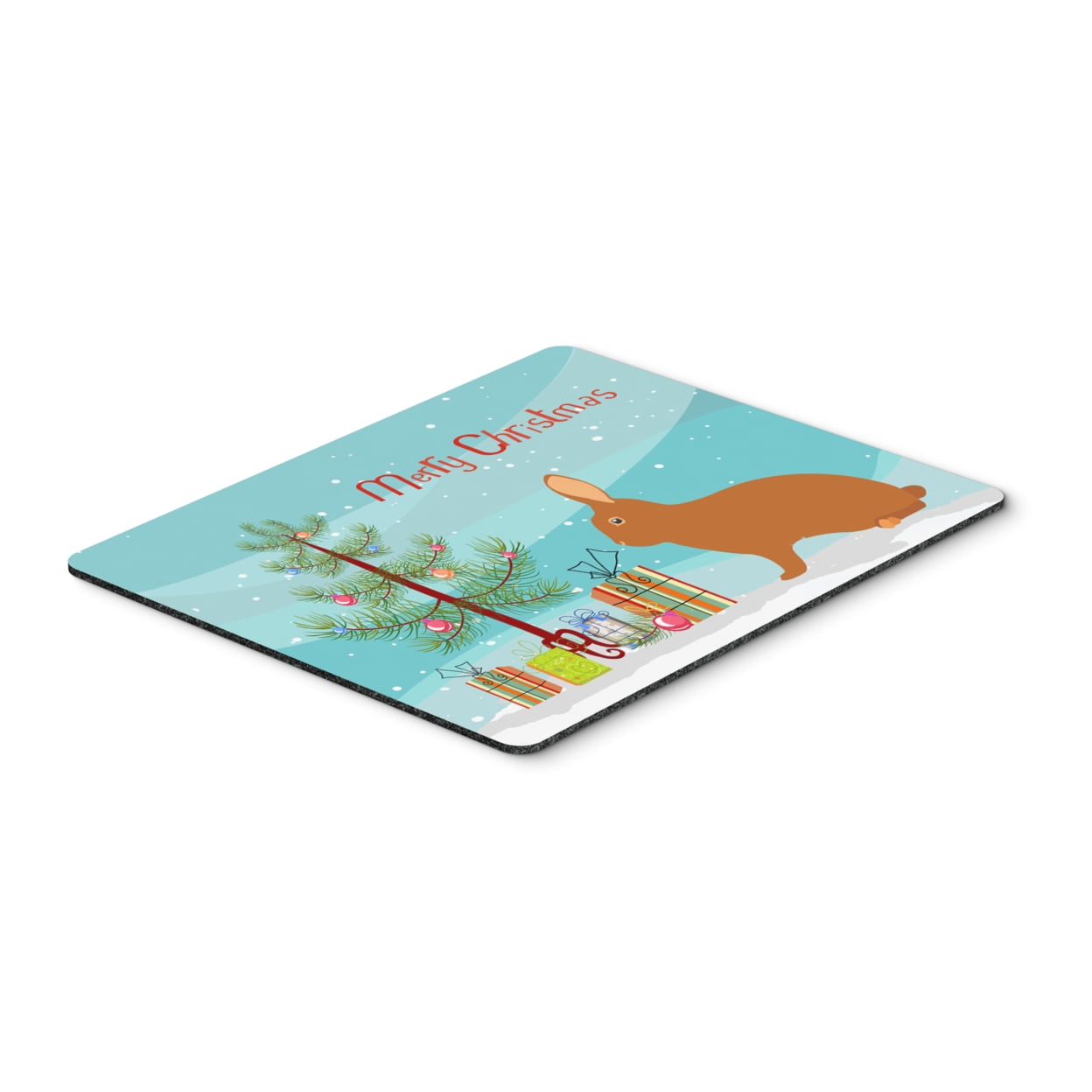 BB9336MP Rex Rabbit Christmas Mouse Pad, Hot Pad or Trivet