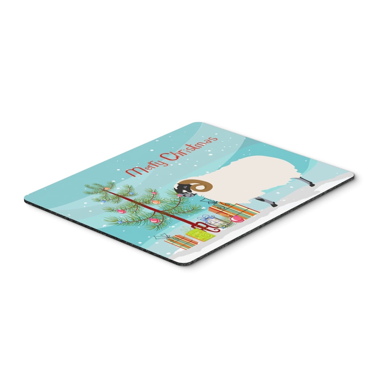 Scottish Blackface Sheep Christmas Mouse Pad - Hot Pad or Trivet