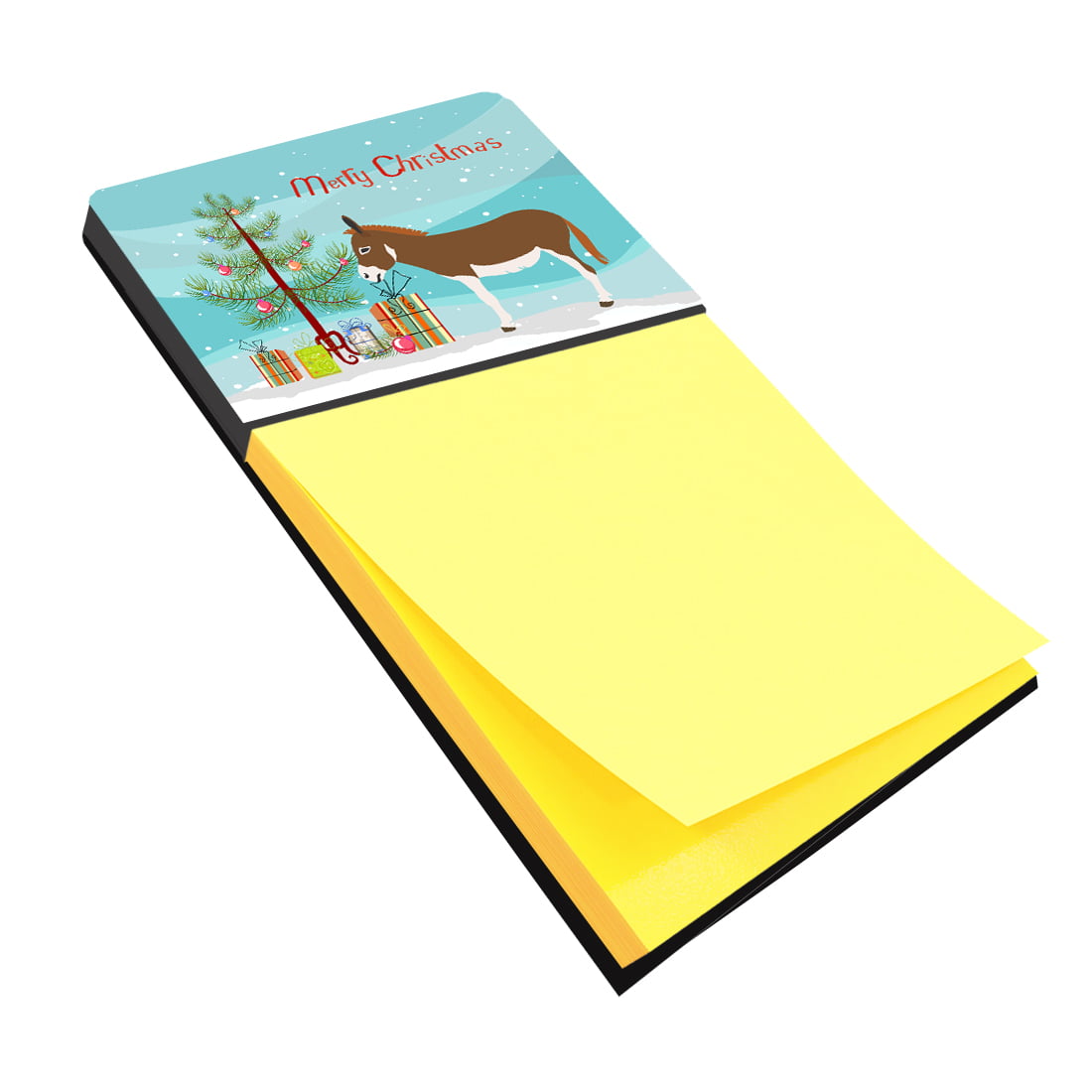 BB9214SN Miniature Mediterranian Donkey Christmas Sticky Note Holder