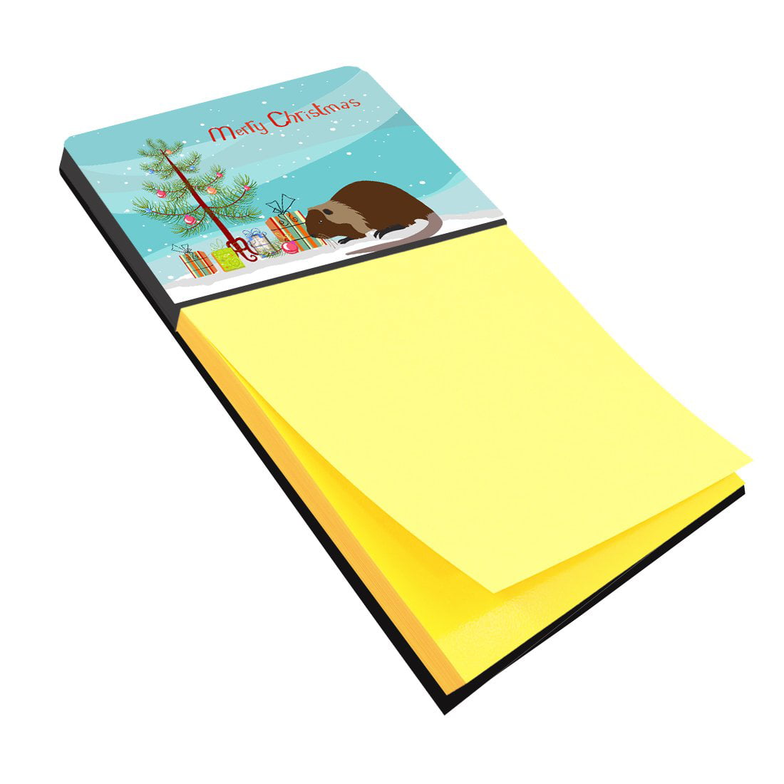 BB9246SN Coypu Nutria River Rat Christmas Sticky Note Holder