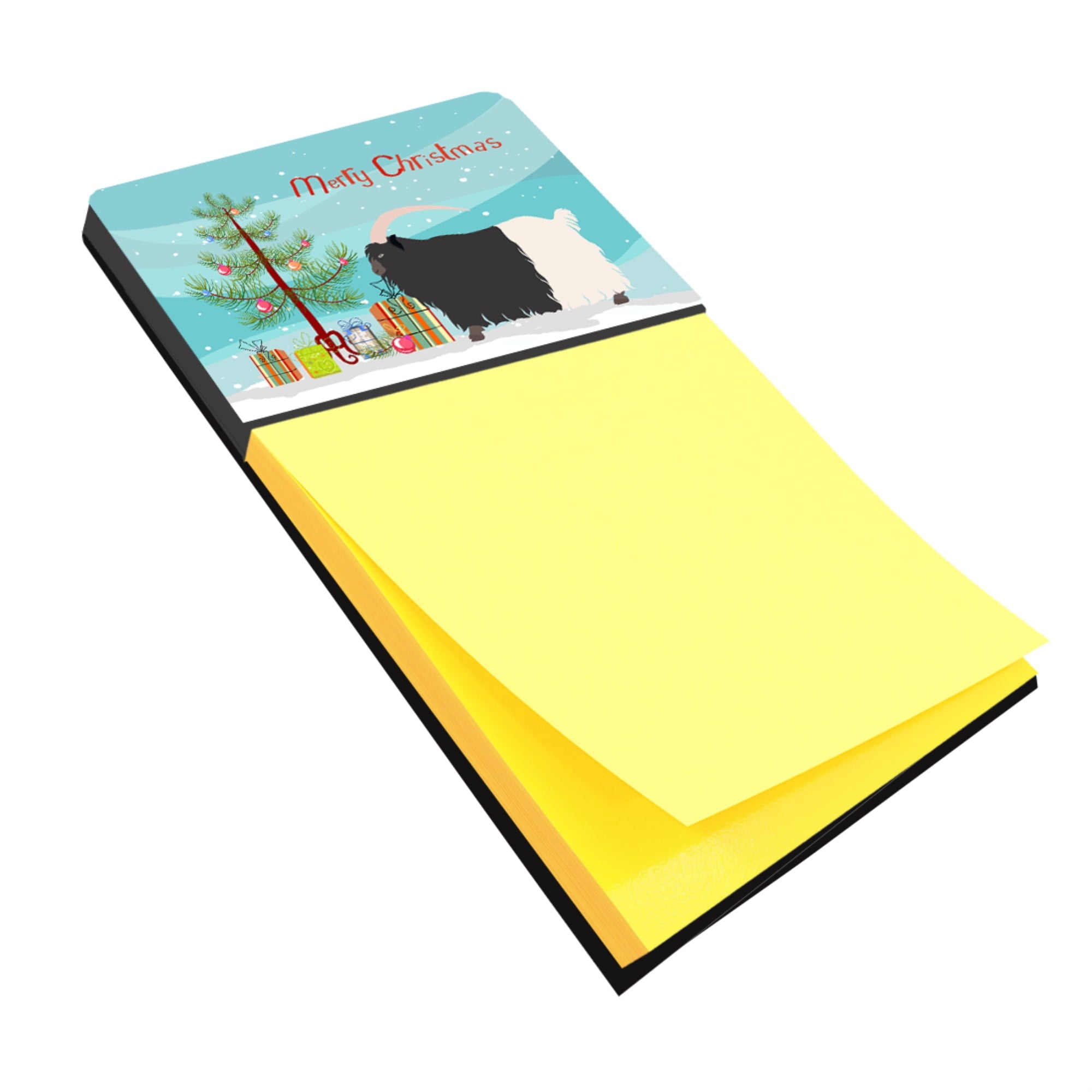 BB9254SN Welsh Black-Necked Goat Christmas Sticky Note Holder